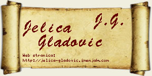Jelica Gladović vizit kartica